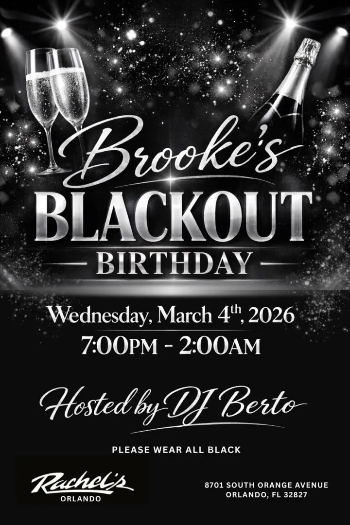 Elegant black and white birthday invitation