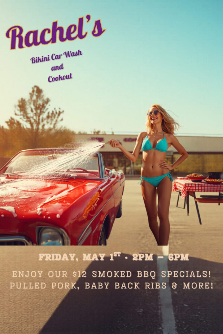 BBQ specials advertised for May 1st event